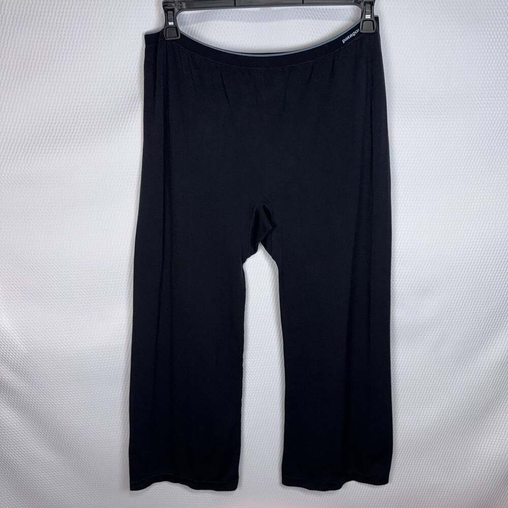 Patagonia Capilene Women’s Large Black Base Layer Pants Thermal Leggings Vintage